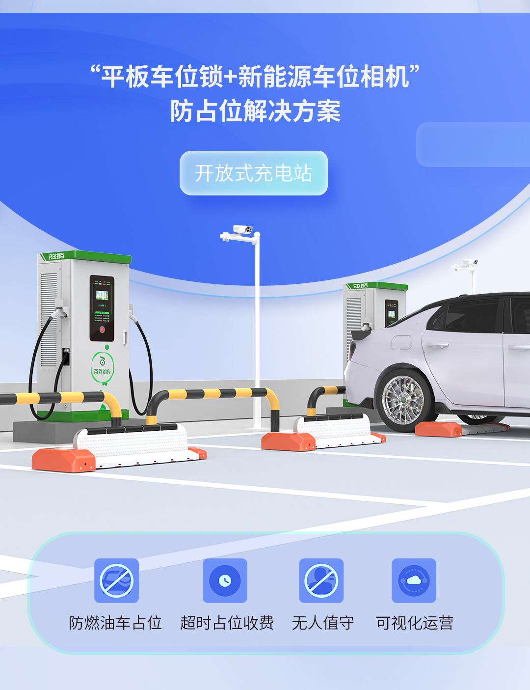 車位高周轉(zhuǎn)，營收增兩成！百勝充電站防占位解決方案助力高效運營